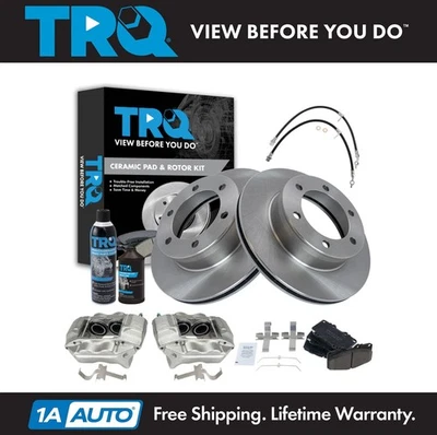 Kit de pastillas de freno delanteras y rotor de cerámica TRQ para Toyota Tacoma 2004 Foto 1 de 4