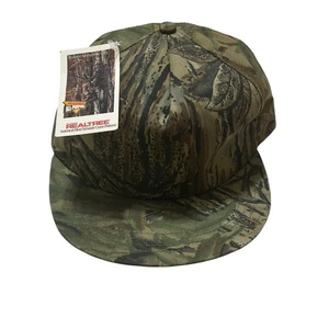 Realtree All Purpose Camp Cap Hat Mens OS Green Vintage 6 Panel Made In USA - Picture 1 of 7