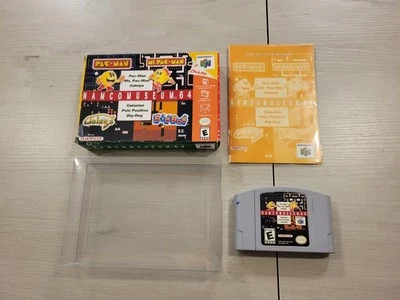 Namco Museum 64 N64 - Cib Complete In Box  - Protector Included  - Image 1 of 4