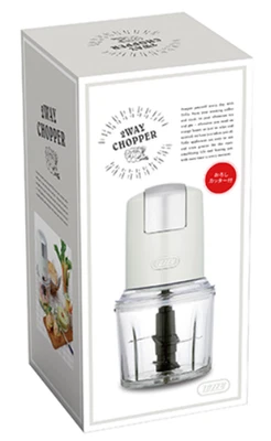 LADONNA Toffy 2WAY Chopper K-CH1 Ash White with Recipe book New Unused from JP - Image 1 of 4