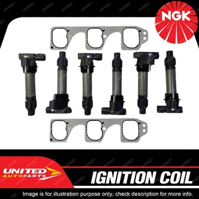 6Pcs NGK Ignition Coil Kit for Holden Adventra Calais Commodore Crewman VE VF VZ - image 1 of 3