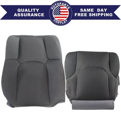 Cubierta de asiento de tela gris inferior y trasera inclinada para pasajero para Nissan Frontier 2005-2019 Foto 1 de 4