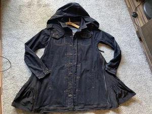 Rundholz Lange Jeansjacke Gr. M Nachtblau Schwarz - Bild 1 von 13