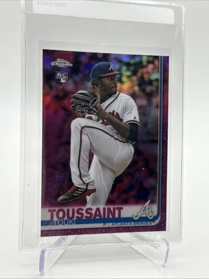 2019 Topps CHROME PINK Touki Toussaint Rookie Card #197 Mint FREE SHIPPING - Image 1 of 3