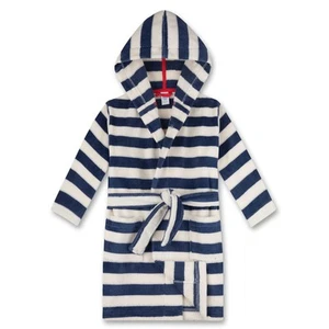Sanetta Boys Bathrobe - Swimwear, Cotton, Hood, Pocket, Stripes Blue... - Picture 1 of 7