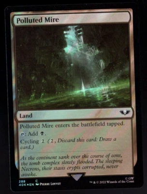 Polluted Mire 288 Common Surge Foil Warhammer 40K MTG Near Mint - Image 1 of 2