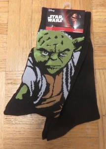 Star Wars Socks - 2 pr. Yoda & Darth Vader - Size 6-12 - new in package - Picture 1 of 2