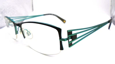 Fysh 3448 727 Green 52-18-135 Half-Rim Womens Eyeglasses Frames - Image 1 of 4