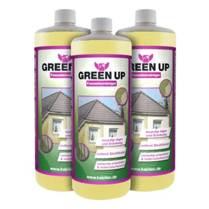 GREEN UP Algen Grünbelag Entferner Fassadenreiniger 3 x 1000 ml - Bild 1 von 6
