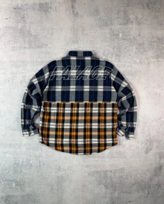 Camisa PALACE Skateboarding Checkmate Drop Dos Tonos Gran Tamaño Botón/Talla M Foto 1 de 4