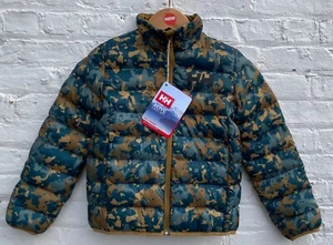 Helly Hansen Boys Insulated Green Splash Camo Jacket $140, Size: 8 - Picture 1 of 6