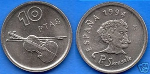  manueduc  ESPAÑA  10 pesetas 1994  PABLO  de SARASATE   NUEVA - Picture 1 of 1