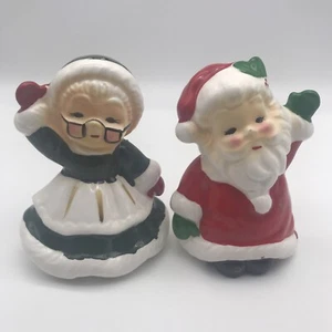 Vintage Josef Originals Santa & Mrs Claus Salz und Pfefferstreuer Weihnachten Set  - Bild 1 von 10
