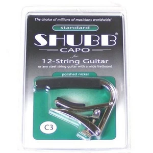 Shubb C3 Nickel plated Capo for 12-string, NEW ROLLER DESIGN - Picture 1 of 4