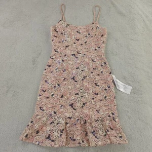 Dress the Population Dress Women Medium Pink Blush Multi Jill Sequin Embroidered - Picture 1 of 14