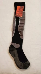 Calcetines de Lana Hylaea Merino EU 35-39 EE. UU. Hombre 3.5-6 Mujer 5-7 Med Negro Gris Calcetines de Esquí - Imagen 1 de 7