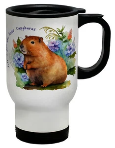 Just a Girl Who loves Capybaras Travel Mug Cute Animal Cup Gift - Picture 1 of 1