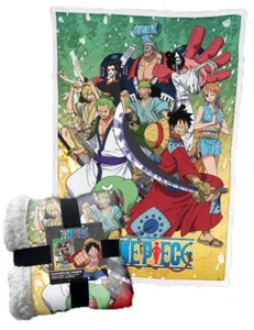 Coperta Sherpa: One Piece Wano (cm 100x150) NUOVA SIGILLATA - Foto 1 di 3