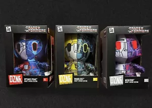 DZNR YuMe 7.5" Plush Transformers: OPTIMIUS, Bumblebee & MEGATRON What's Inside! - Picture 1 of 4