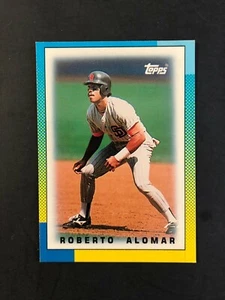 1990 Topps Baseball Mini Card #77 Roberto Alomar San Diego Padres - Picture 1 of 2