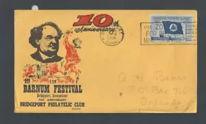 1958 Bridgeport Ct 10. Barnum Festival berühmter Zirkusinnovator - Bild 1 von 1