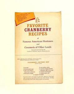 60er Jahre Ocean Spray Cranberry Rezeptheft Werbe Werbung Favoriten - Bild 1 von 4