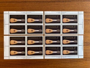 Canada Inscription Blocks - 1981  17c MUSIC EXHIBITION  Full INSCRIPTION BK Set - Bild 1 von 1