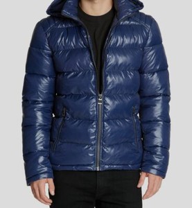 red guess bubble jacket