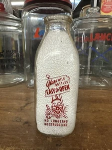 VINTAGE FARMERS OWNED DAIRY MILK BOTTLE NORTH CAROLINA? BILTMORE COBLE PET - Picture 1 of 4