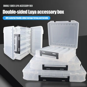 Organizer Box Fishing Tackle Holder Compact Transparent Lure Container - Picture 1 of 13
