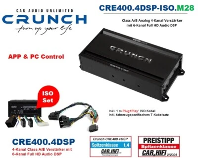 Crunch CRE400.4DSP-ISO.M28 DSP Verstärker kompatibel mit Mercedes Vito W447 - Bild 1 von 4