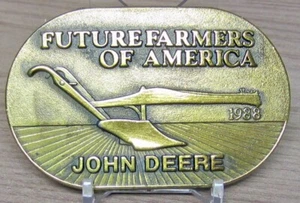 John Deere Gürtelschnalle 1988 Future Farmers Of America FFA - Bild 1 von 2