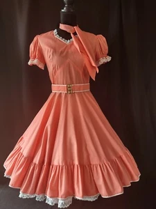 Vintage Kate Scooter Square Dance Kleid Peach - Bild 1 von 4