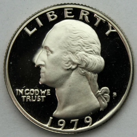 1979-S Type 1 Proof Washington Quarter Cover