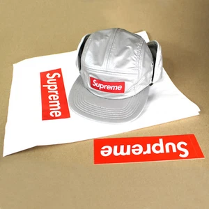 Supreme PrimaLoft Earflap Camp Cap Silver FW18 in Hand with Free Shipping - Picture 1 of 3