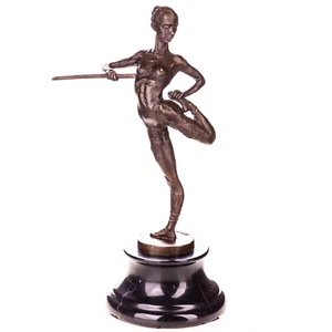 Bronze Sculpture Ballerina on a black marble base after Aldo Vitaleh - Picture 1 of 4