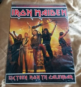 Iron Maiden Sixteen Month Calendar SEALED original 1980's - Picture 1 of 7