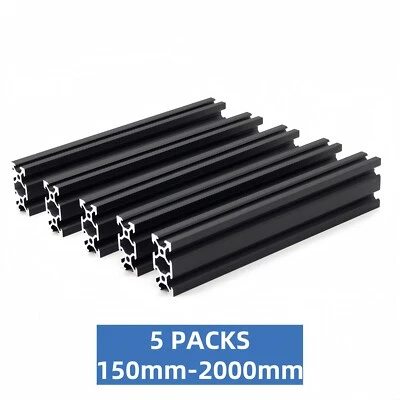 SEEKLINY 5PCS 2040 Aluminum Extrusion Profile V Slot Linear EU Standard 150-2000mm 80/20