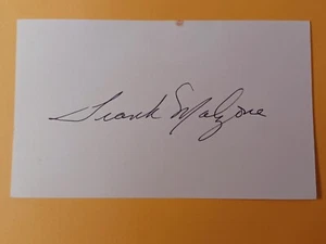 Frank Malzone (d. 2015) Signed Index Card - Red Sox, Angels - A - Picture 1 of 1