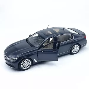 1/18 BMW 7 Series 750Li G12 2017 Metal Diecast Model Car Toy Gray/Dark Blue - Picture 1 of 11