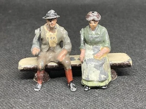 Farmers Daughter And Farmer Son Sitting By Britains (N yel 21) See Notes - Picture 1 of 5