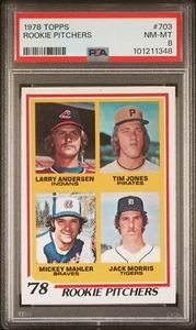 1978 Topps #703 Jack Morris Rookie Pitchers PSA 8 - Bild 1 von 2