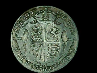 Gran corona británica de plata 1/2 1921 Foto 1 de 4