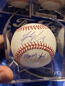 Yasmani Grandal Signed Baseball Thank You Inscription White Sox Dodgers Brewers - Picture 1 of 2