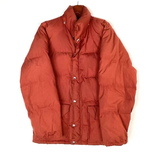 Chaqueta acolchada The North Face Down vintage talla mediana naranja cremallera completa años 80 - Imagen 1 de 12