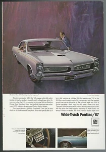 1967 PONTIAC GTO advertisement page, Pontiac GTO 2-door hardtop, with 8-track! - Bild 1 von 3