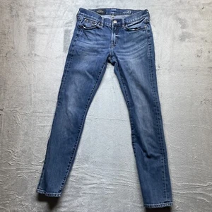J CREW Jeans Women’s 27 Toothpick Ankle Denim Stretch Medium Wash - Picture 1 of 7