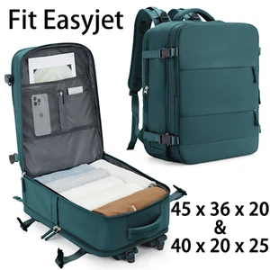 Easyjet (45x36x20) Ryanair (40x20x25) Cabin Bag Backpack | Travel Carry-On Plane - Picture 1 of 18