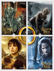 Portugal - The Lord of the Rings - set of 4 stamps - Picture 1 of 1