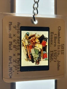 John Chamberlain “Essex” Sculpture 35mm Art Slide KEYCHAIN 834 - Picture 1 of 4
